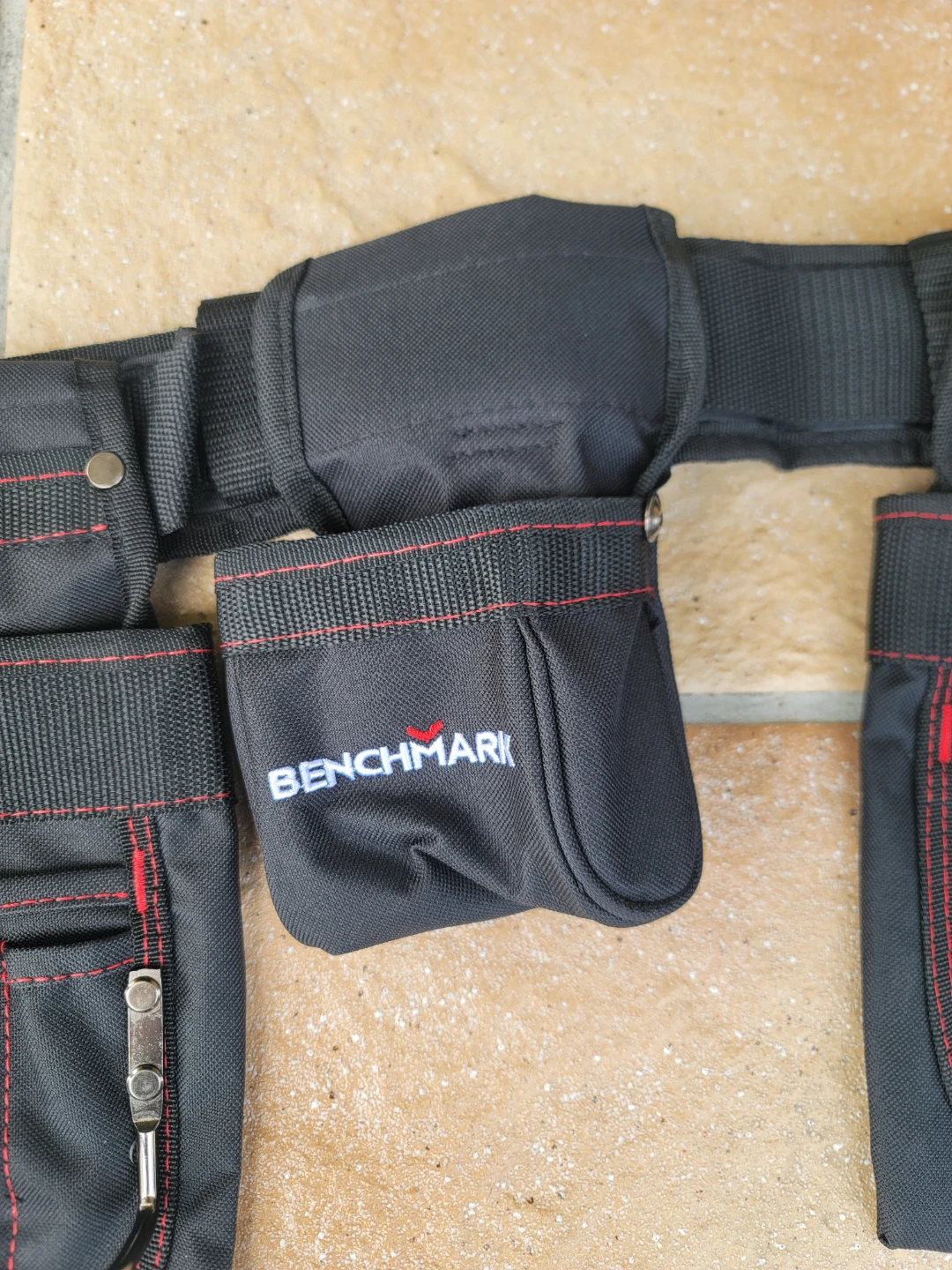 Benchmark Black Tool Belt with Red Stitching-Brand New - photo 3