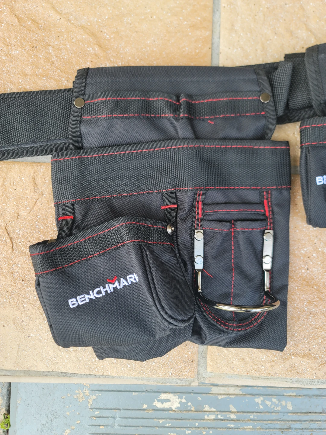 Benchmark Black Tool Belt with Red Stitching-Brand New - photo 4