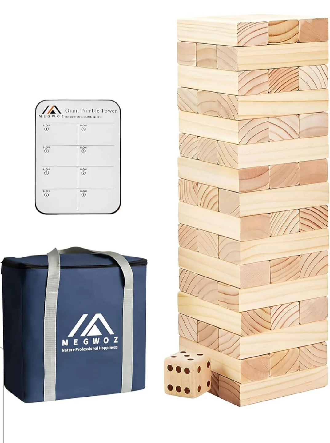 MEGWOZ Giant Tumble Tower Game