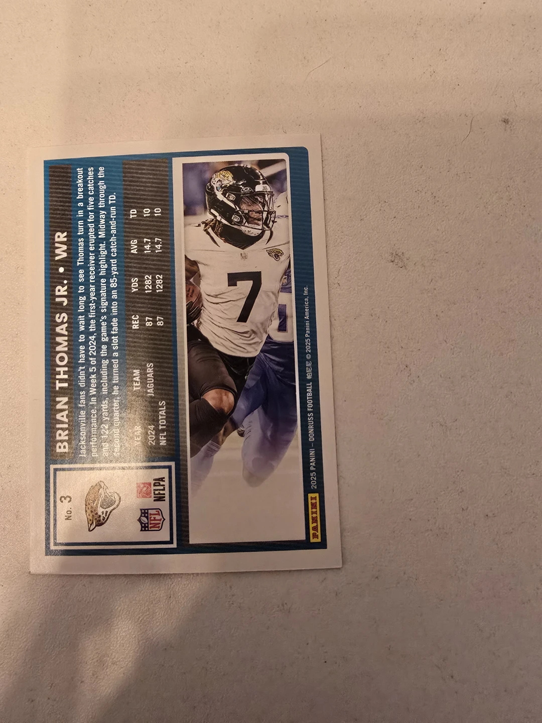 Brian Thomas Jr. 2025 Donruss Football Card - photo 4