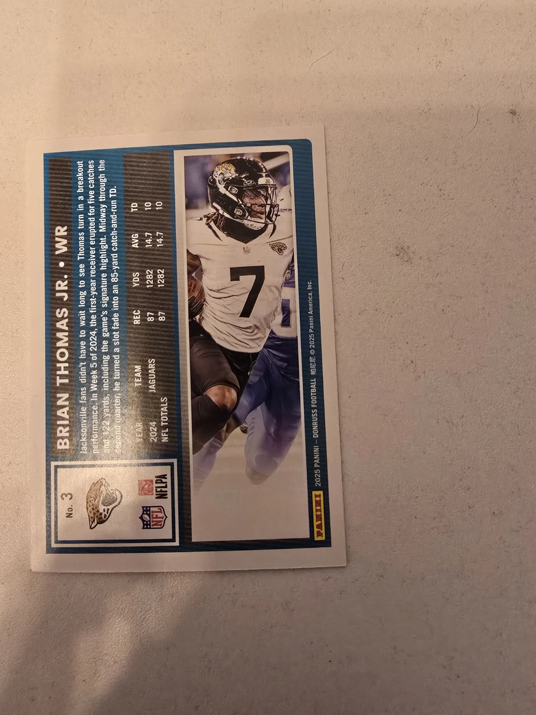 Brian Thomas Jr. 2025 Donruss Football Card - photo 5