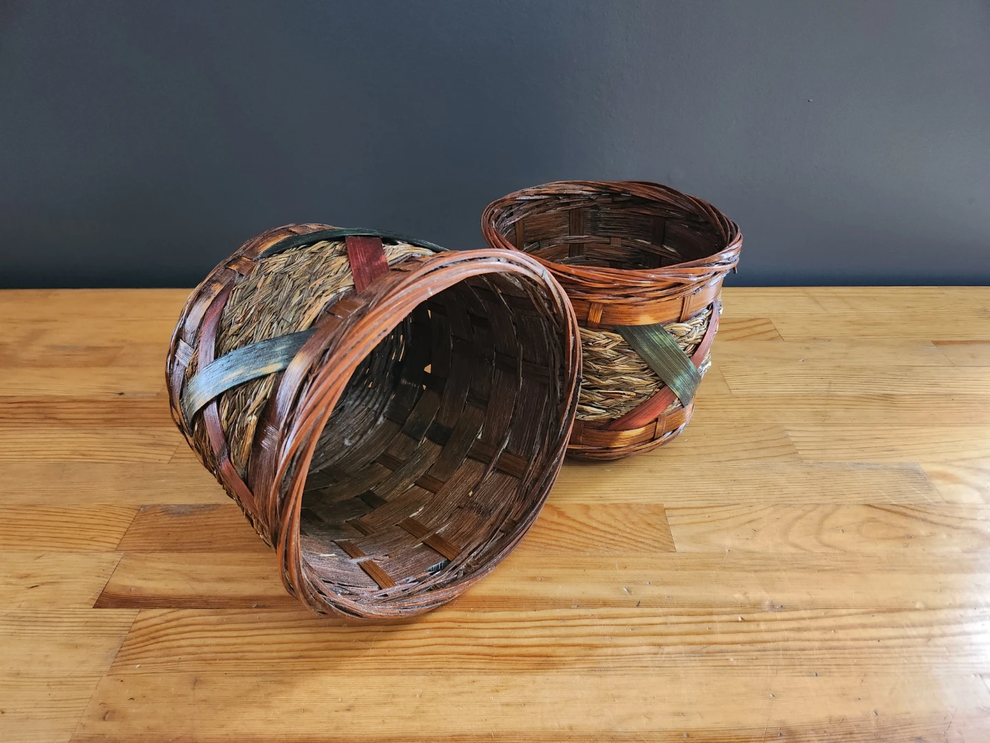 Woven Decorative Baskets (Set of 2) - photo 2