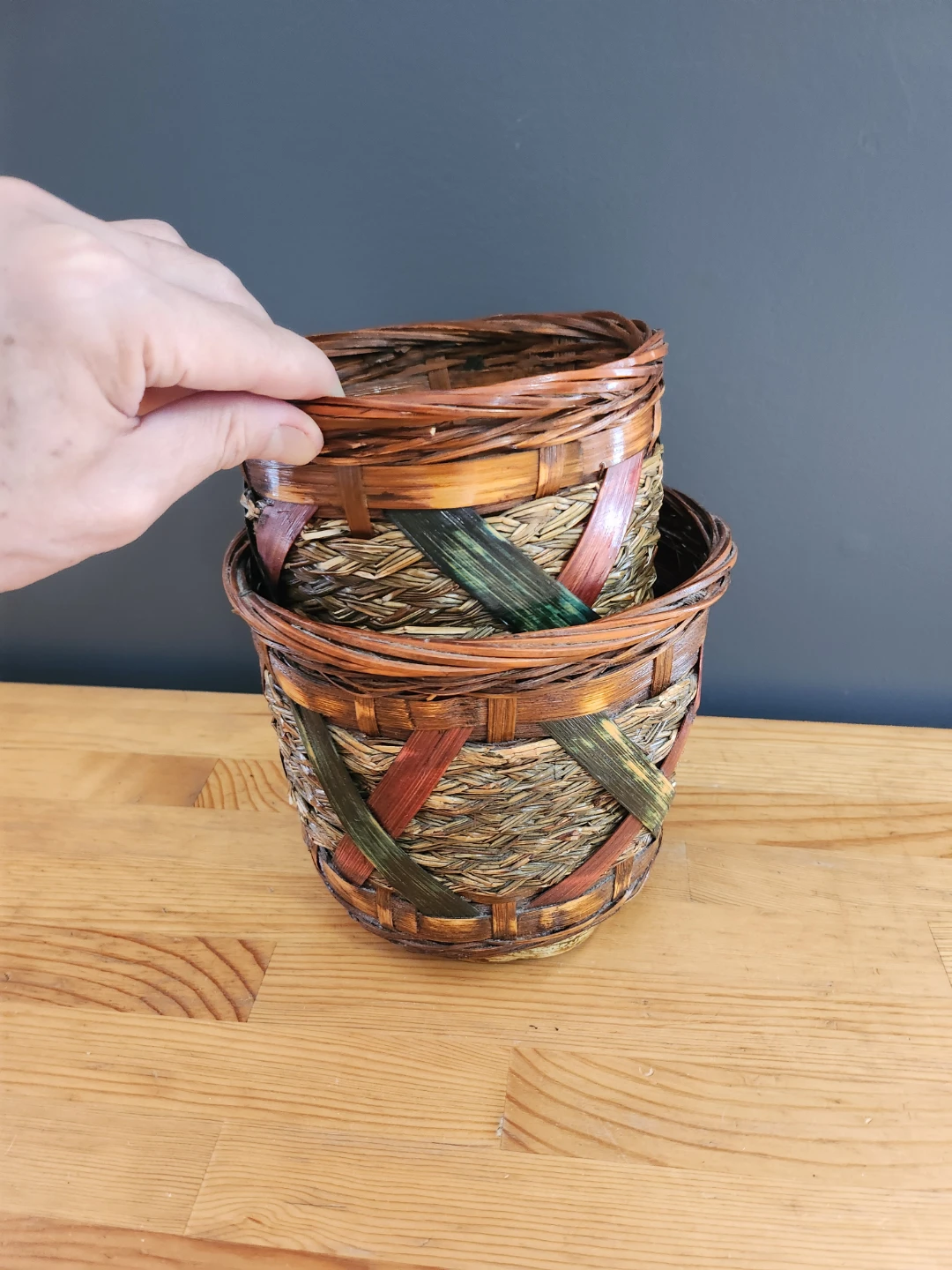 Woven Decorative Baskets (Set of 2) - photo 5