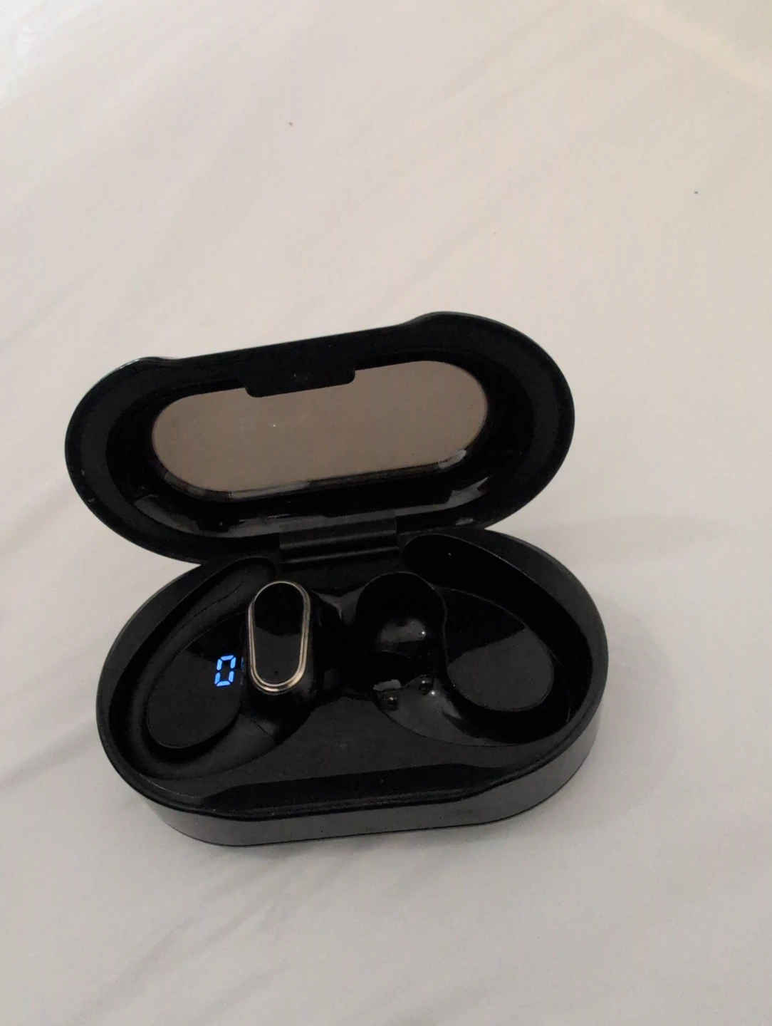 Black Wireless Earbuds with Charging Case - photo 2