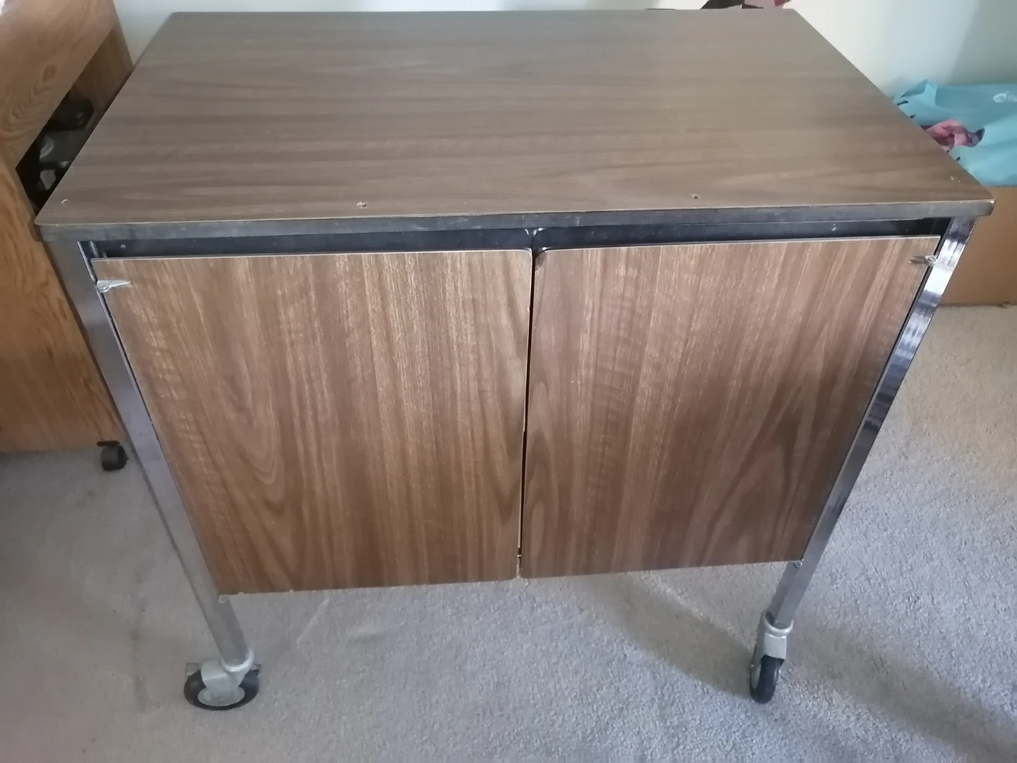 Rolling Storage Cabinet with Doors