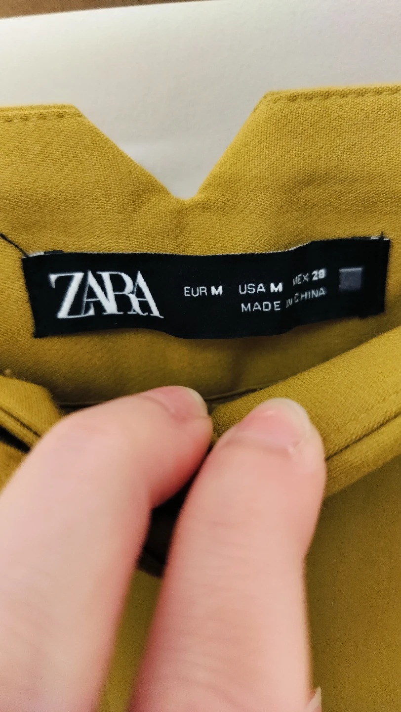 Zara mustard tapered trousers - Size M - photo 4