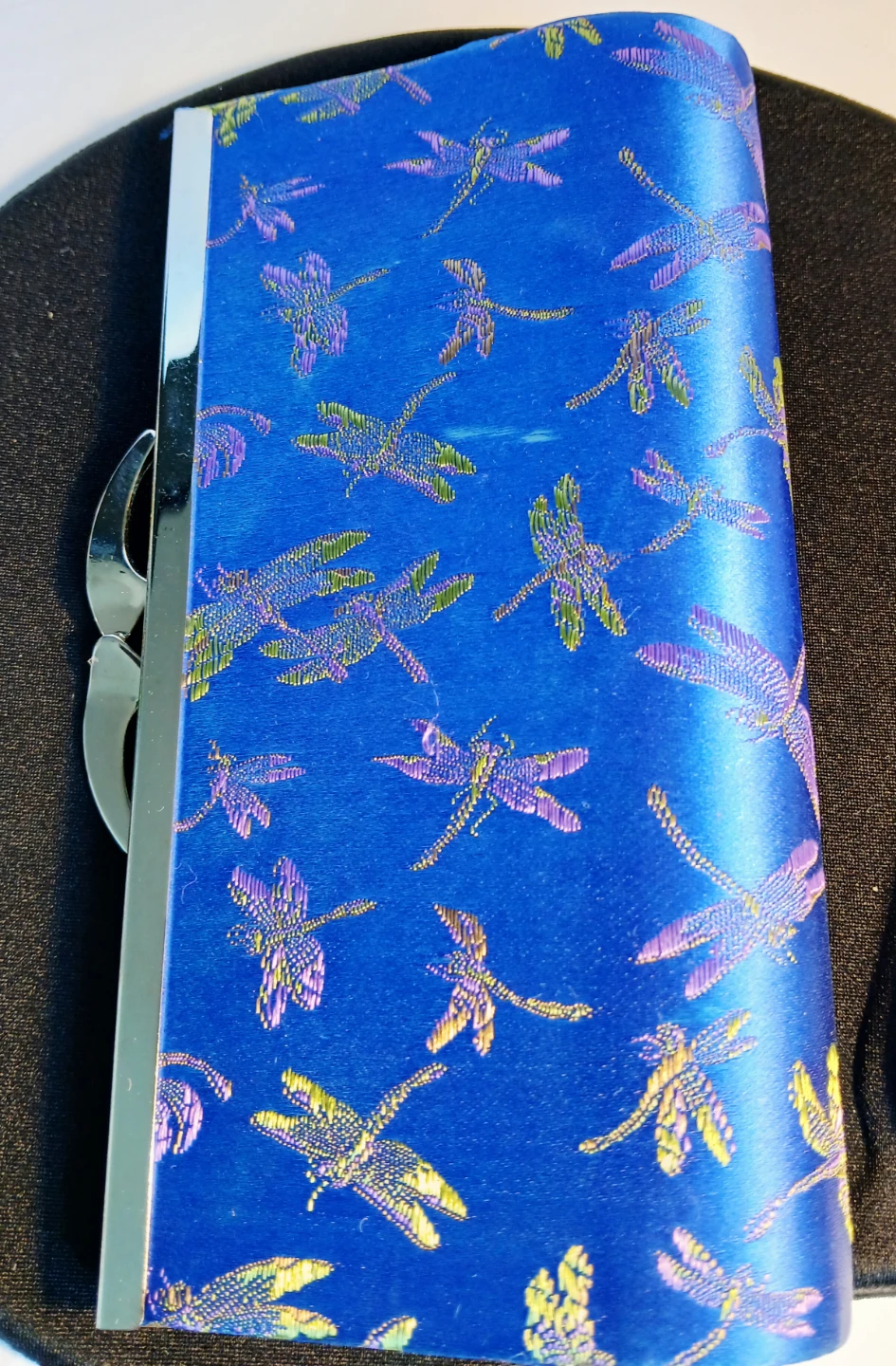 Blue Clutch Purse with Dragonfly Design - photo 4