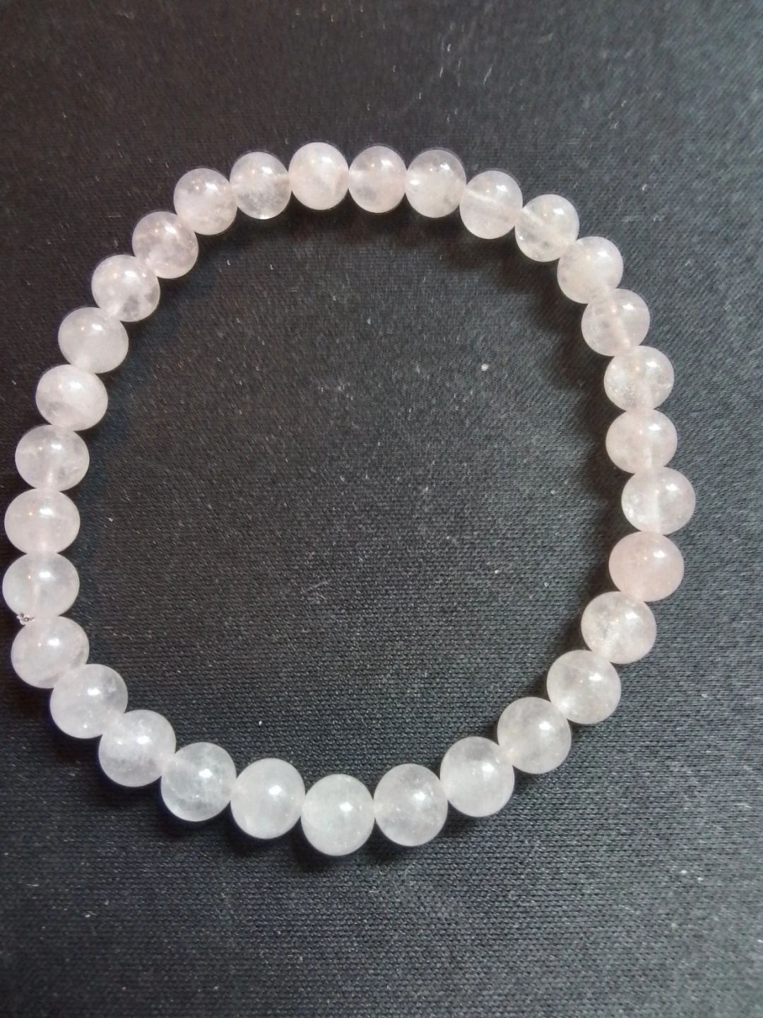 Authentic Rose Quartz Crystal 8mm Beaded Healing Bracelet