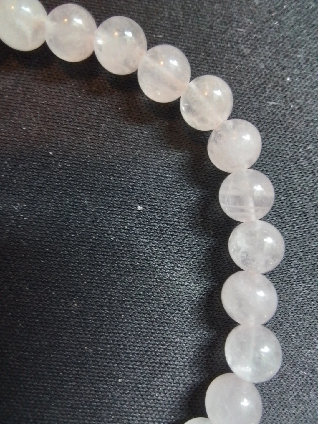 Authentic Rose Quartz Crystal 8mm Beaded Healing Bracelet - photo 2