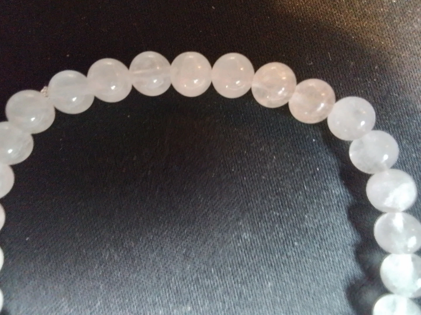Authentic Rose Quartz Crystal 8mm Beaded Healing Bracelet - photo 3
