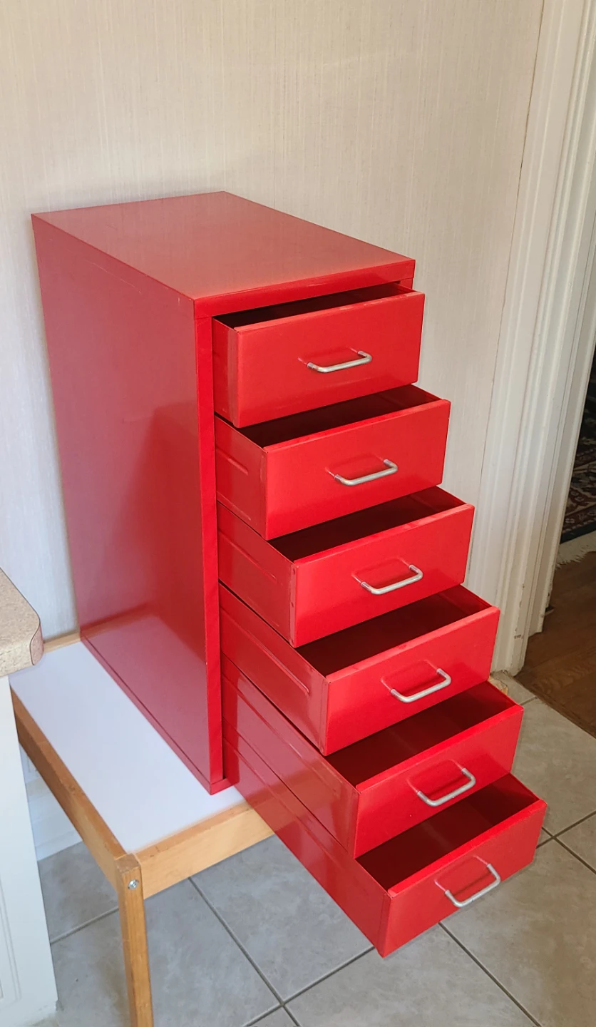 6 Drawer Metal Cabinet for Small Tools, Accessories, etc.