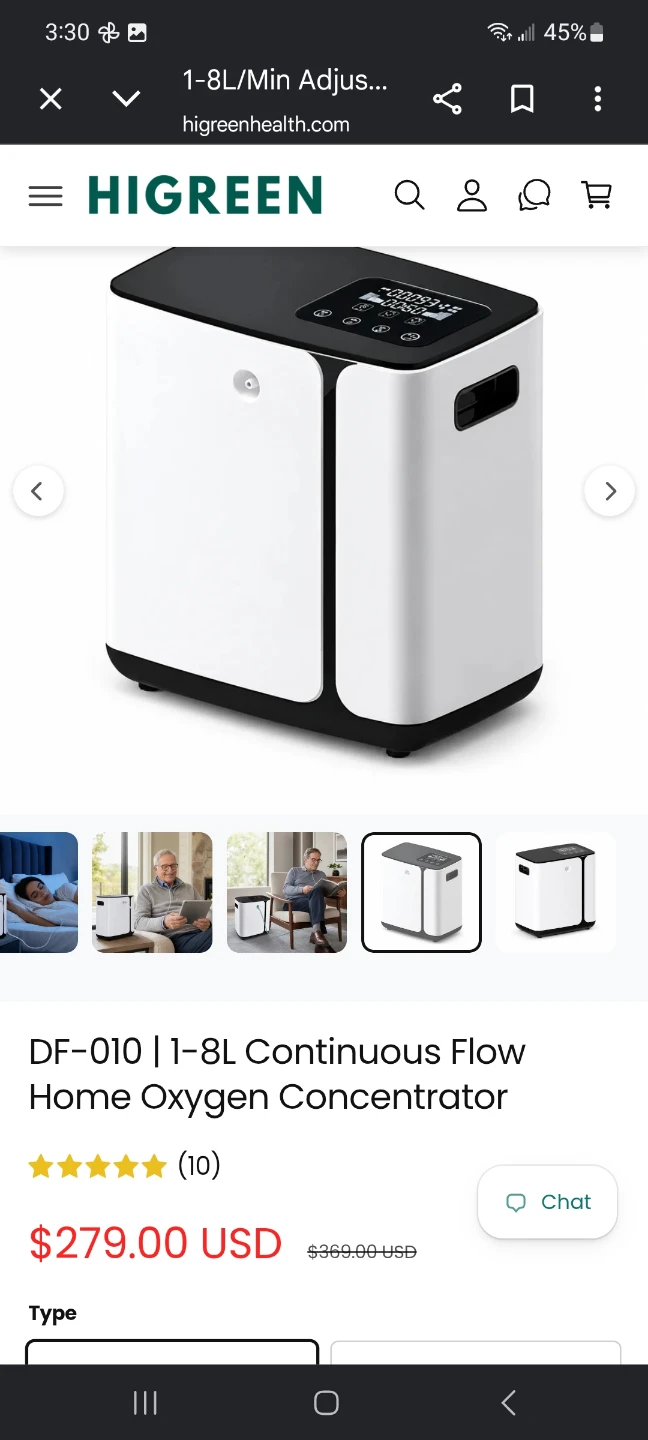 HIGREEN DF-010 Oxygen Concentrator - photo 2