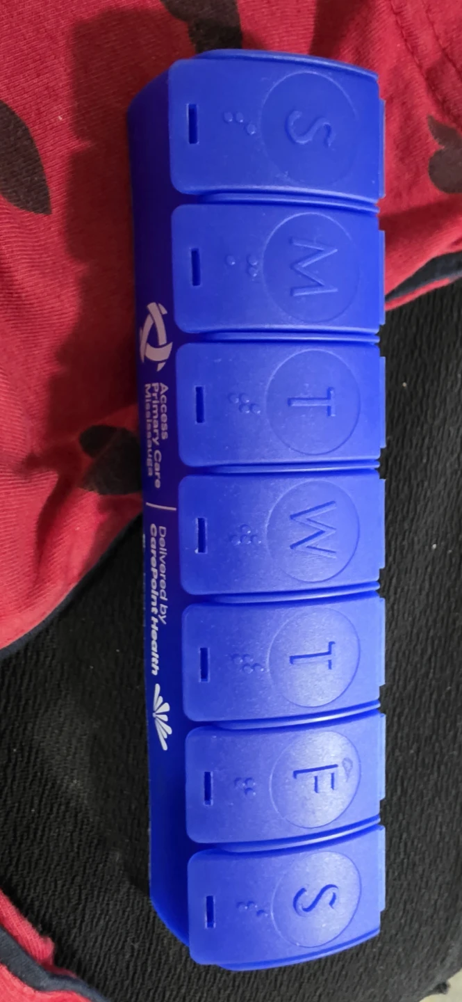 Blue 7-Day Pill Organizer