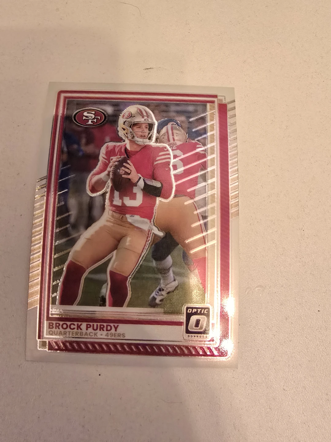 2023 Panini Donruss Optic Brock Purdy Football Card - photo 3