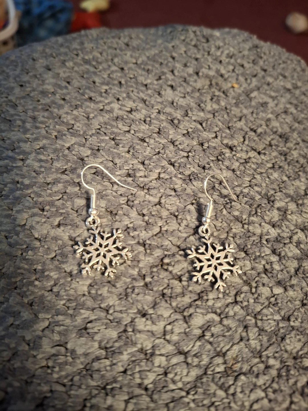 Silver Snowflake Earrings - photo 3
