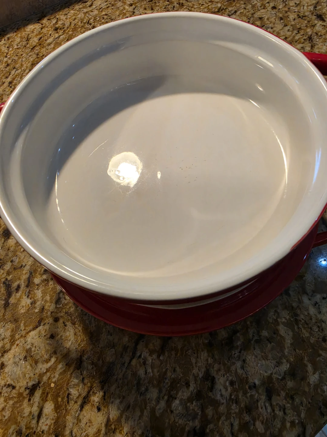 Epicure Red Casserole Dish with Lid for Dips - photo 2