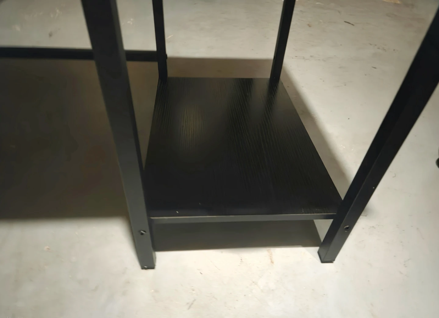 Modern Black Computer Desk with 2 Fabric Drawers - photo 5