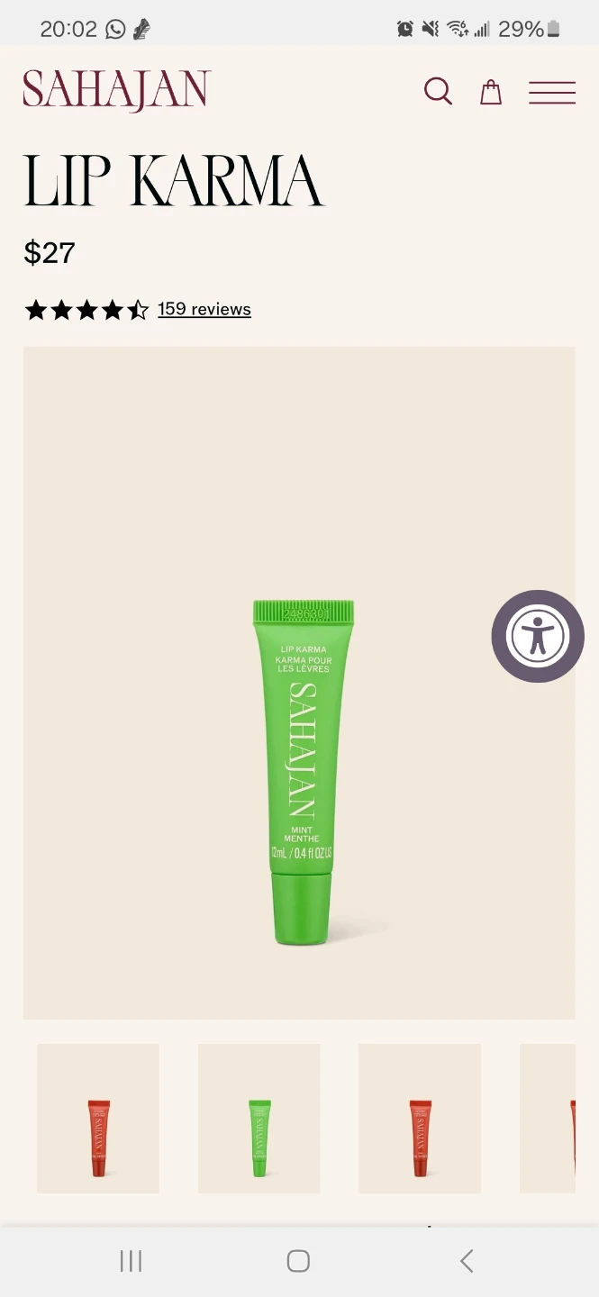 Sahajan Lip Karma Balm, Hand Remedy Cream Samples - photo 2