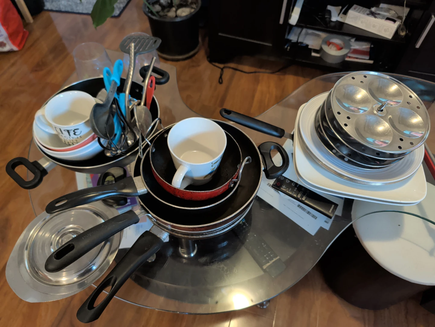 Kitchenware Set with Idli Steamer and Pans
