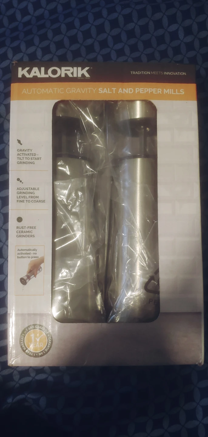 Kalorik Automatic Gravity Salt and Pepper Mills