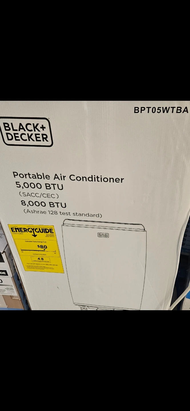 Black+Decker Portable Air Conditioner BPT05WTBA