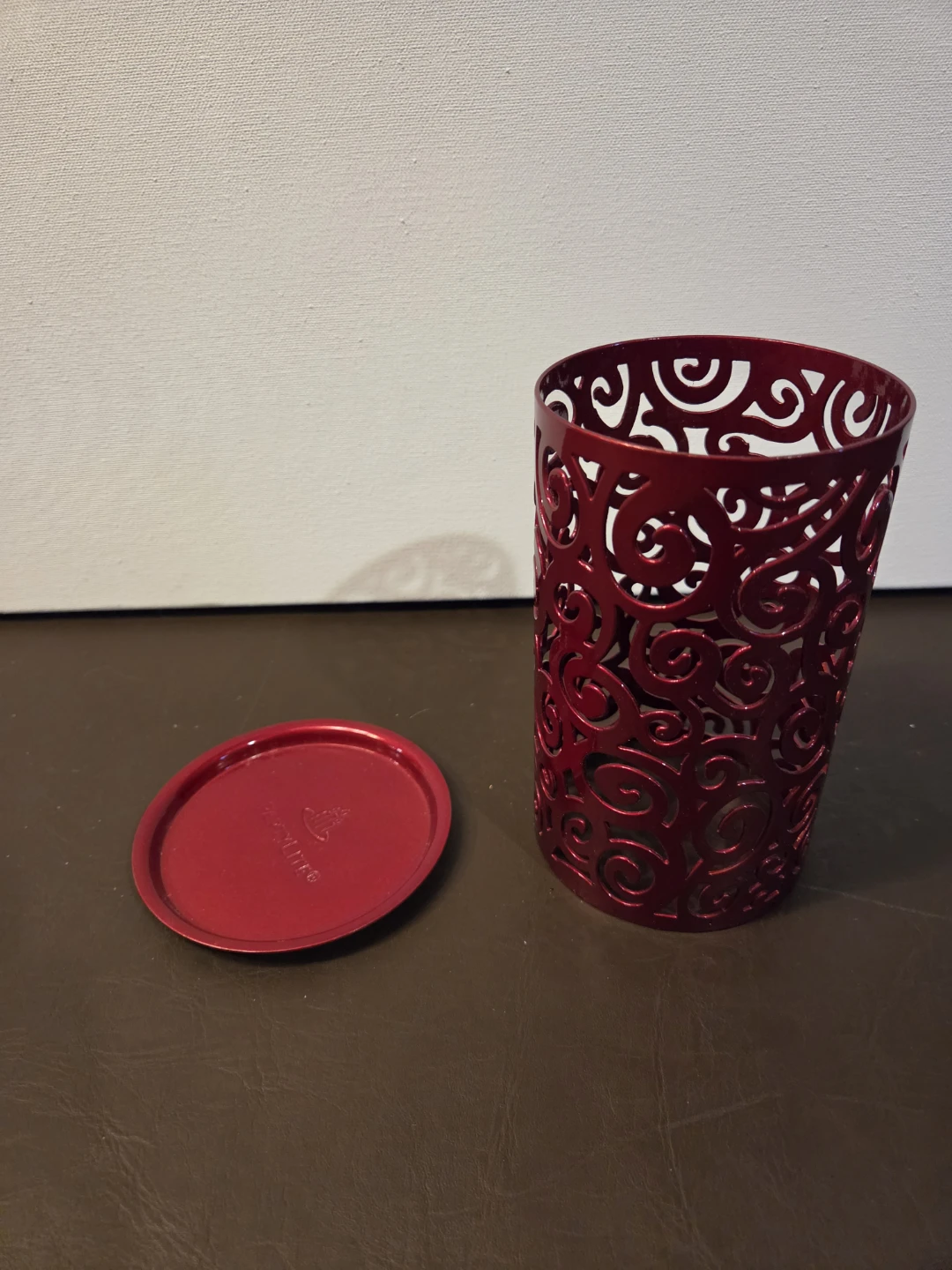 PartyLite Red Decorative Tealight Holder with Base - photo 2