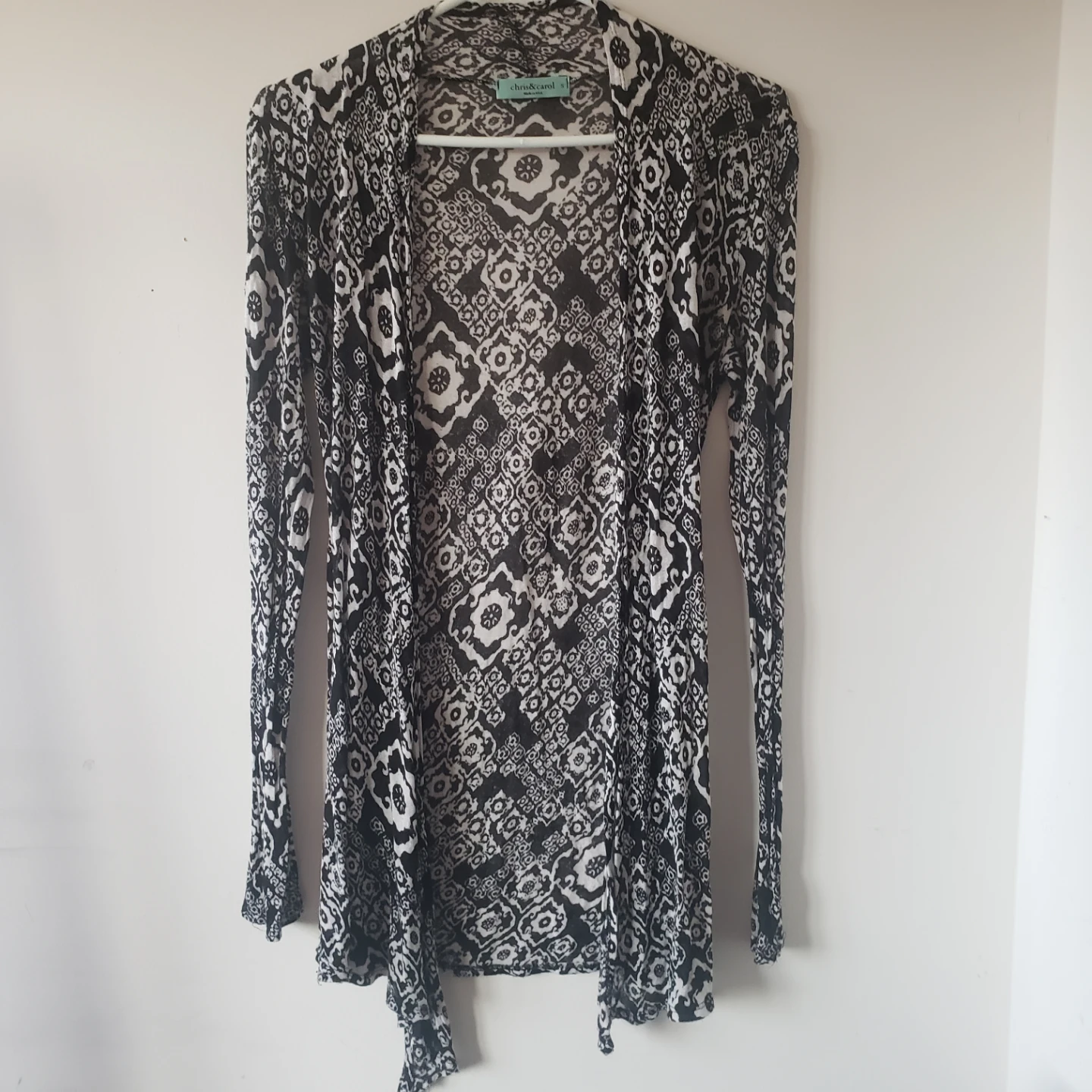 Black & White Patterned Cardigan