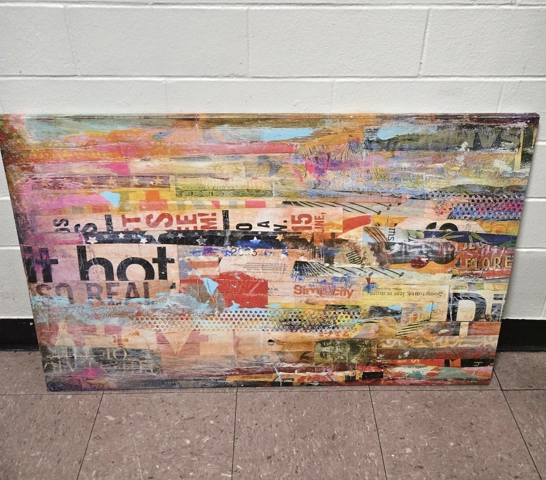 Erin Ashley "Metro Mix I" Large Abstract Canvas Wall Art - photo 4