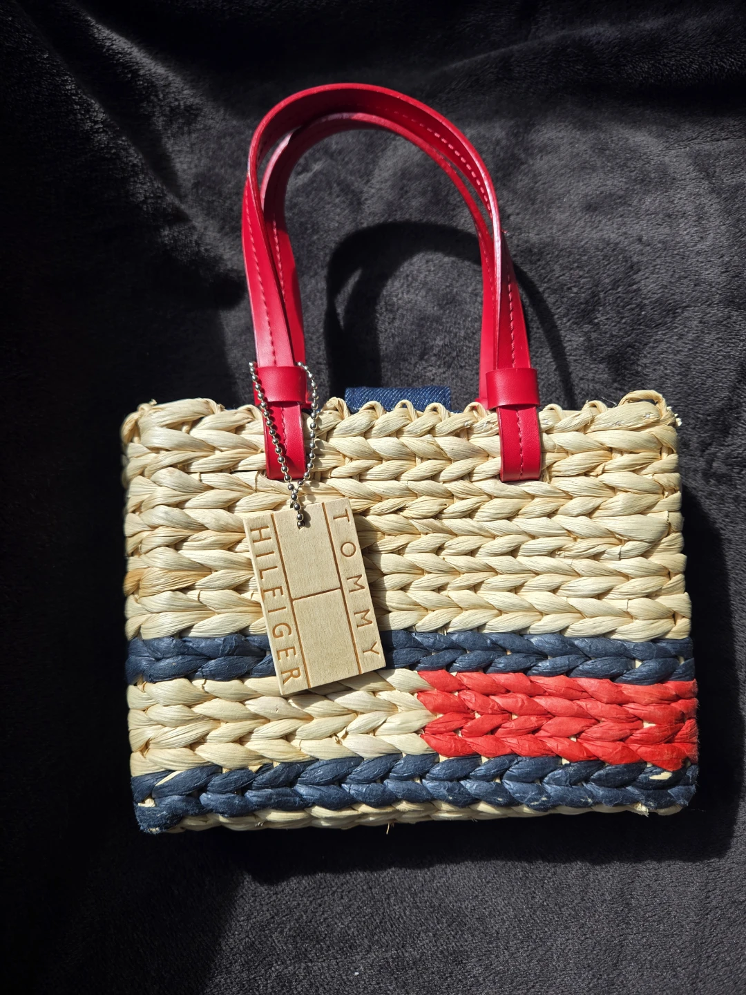Tommy Hilfiger Straw Tote Bag