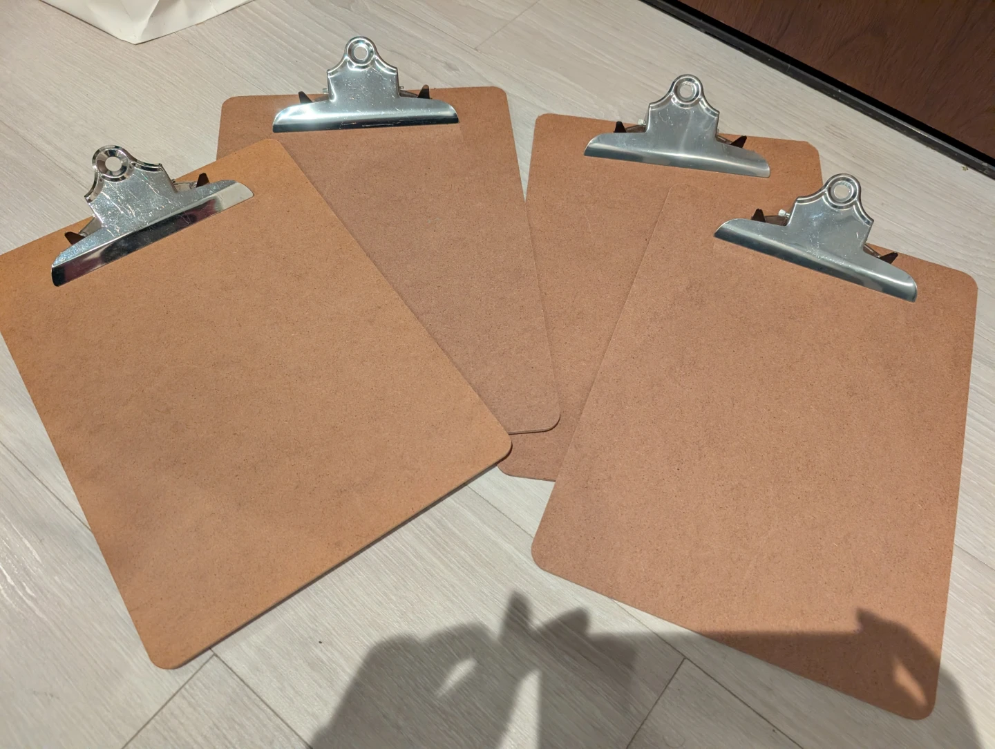 Set of 4 Brown Clipboards