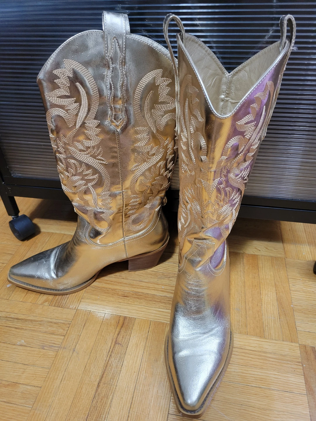 Gold Western Cowboy Boots