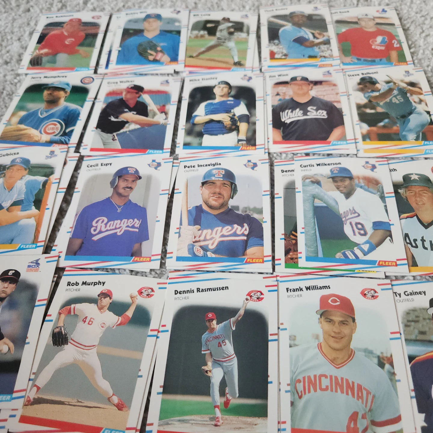 1988 Fleer baseball cards   Lot of 40 players