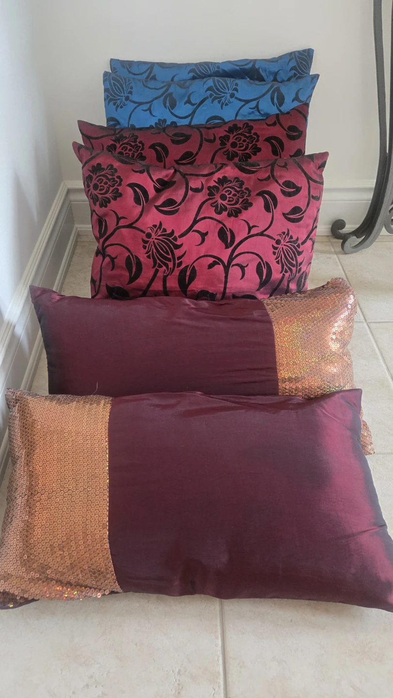 Six of Decorative Throw Pillows