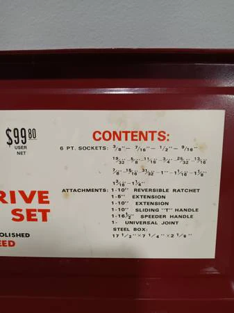 Vintage CIT Craft 24 Piece 1/2" Drive Socket Wrench Set - photo 5