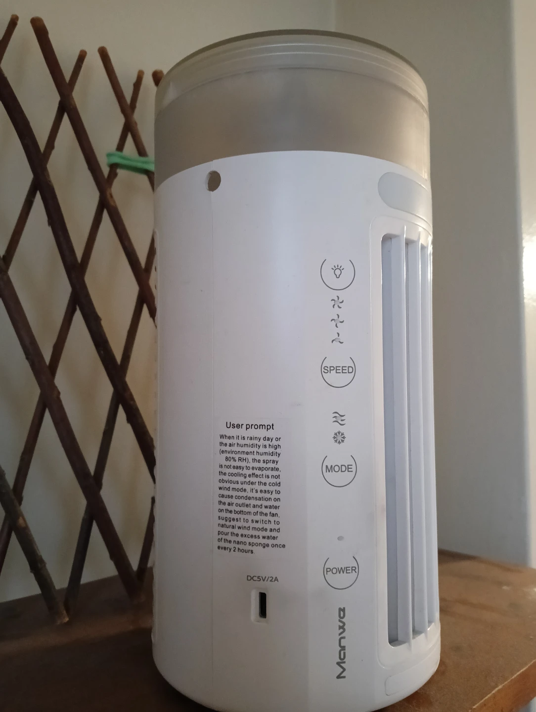 Manwa Portable Air Cooler/Fan - photo 2