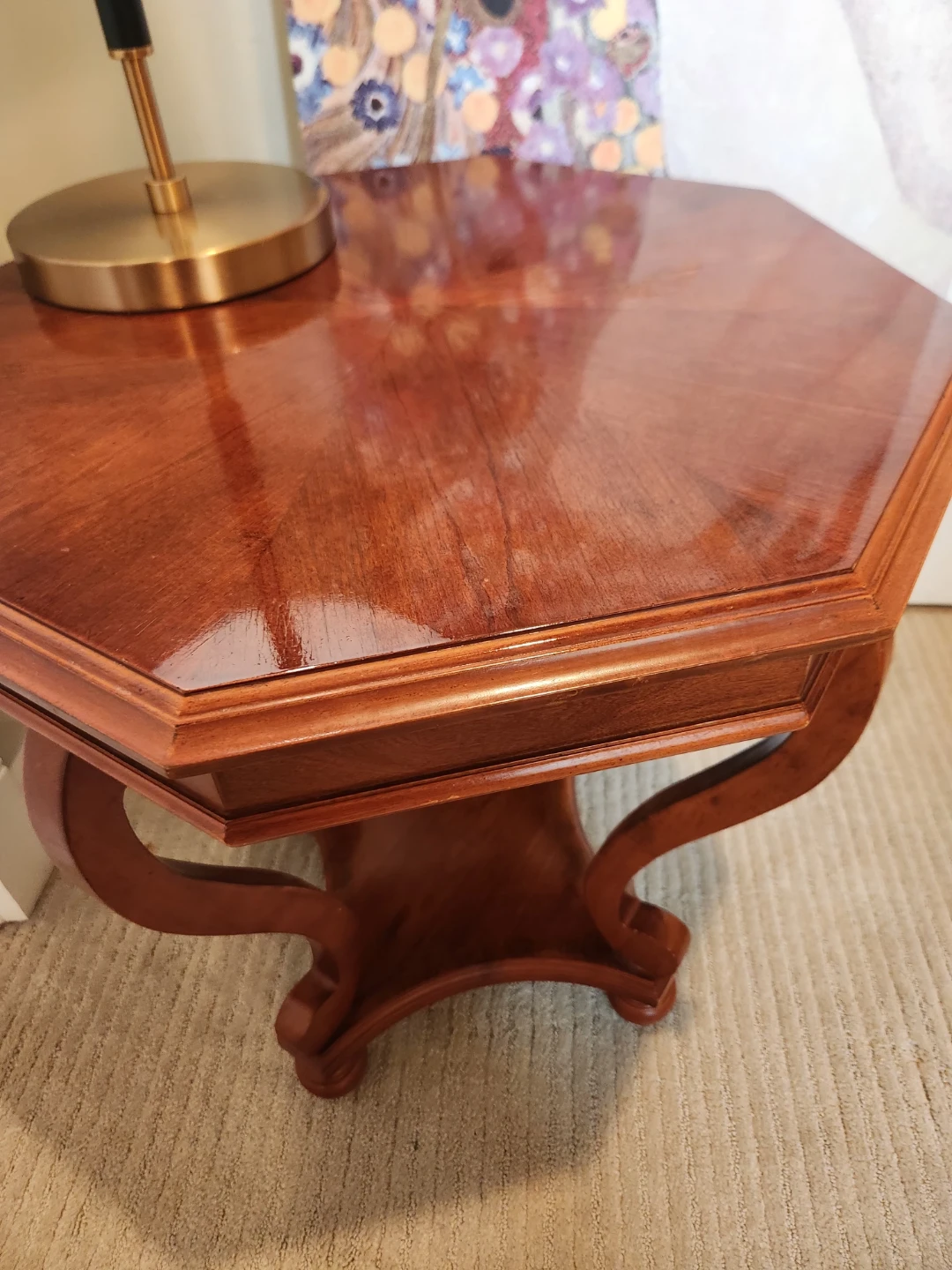 LOVELY Octagonal PEDESTAL table is strudy and stylish! - photo 4