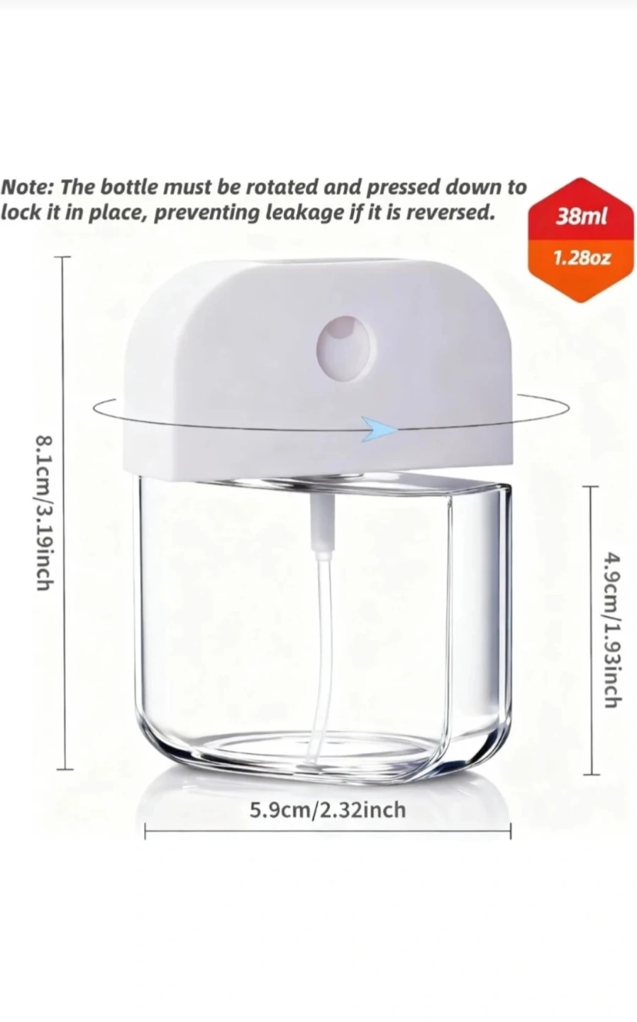 3 Pack 38ml Card-Style Travel Spray Bottles - photo 4