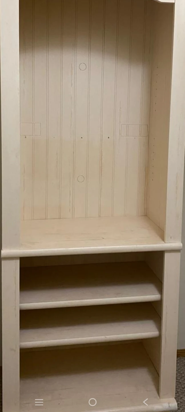Soild wood bookshelf with shelves