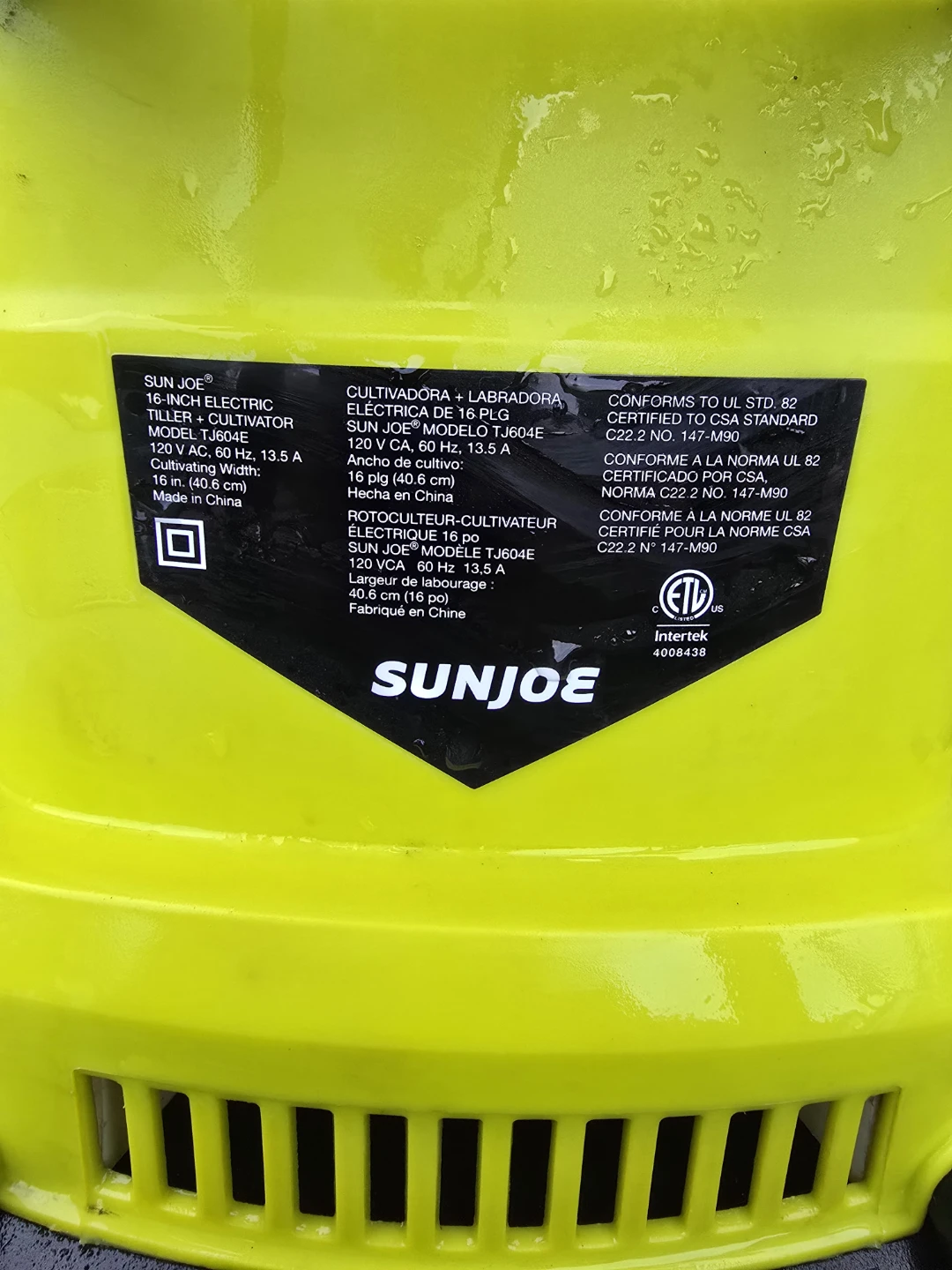 Sun Joe TJ604E 16-Inch Electric Tiller Cultivator - photo 3