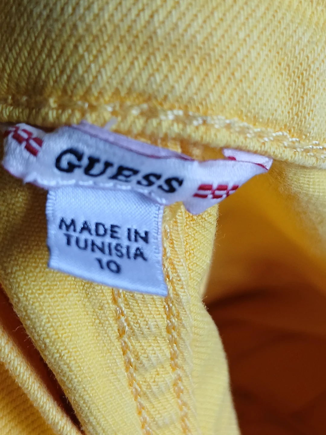 Guess Yellow Denim Shortalls - Size 10 - photo 2