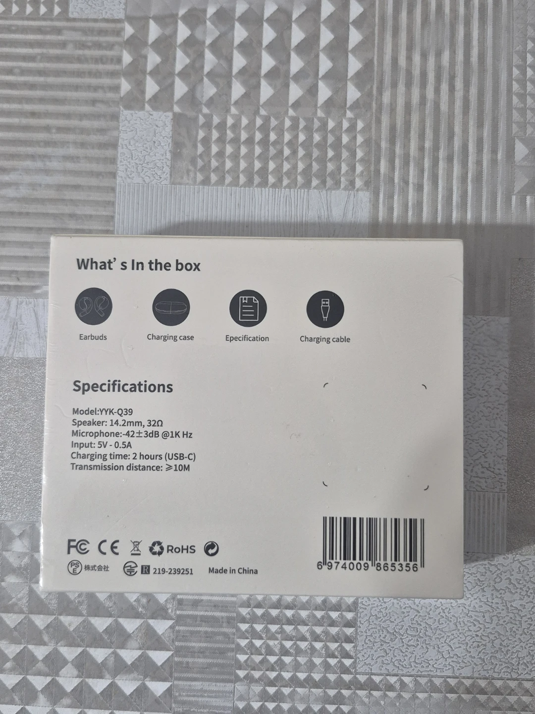 YYK-Q39 True Wireless Earbuds - photo 2