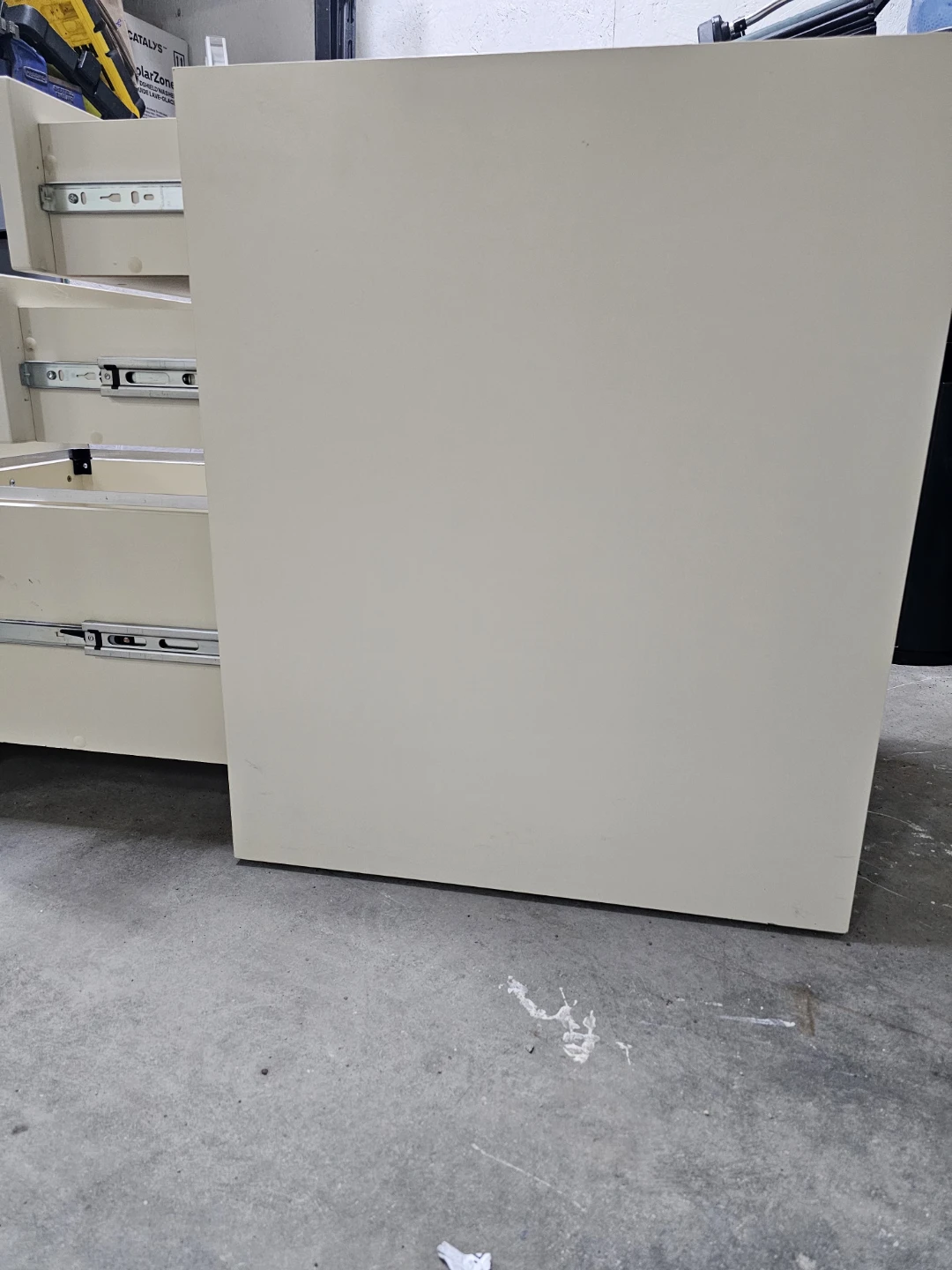 Cream 3-Drawer Filing Cabinet