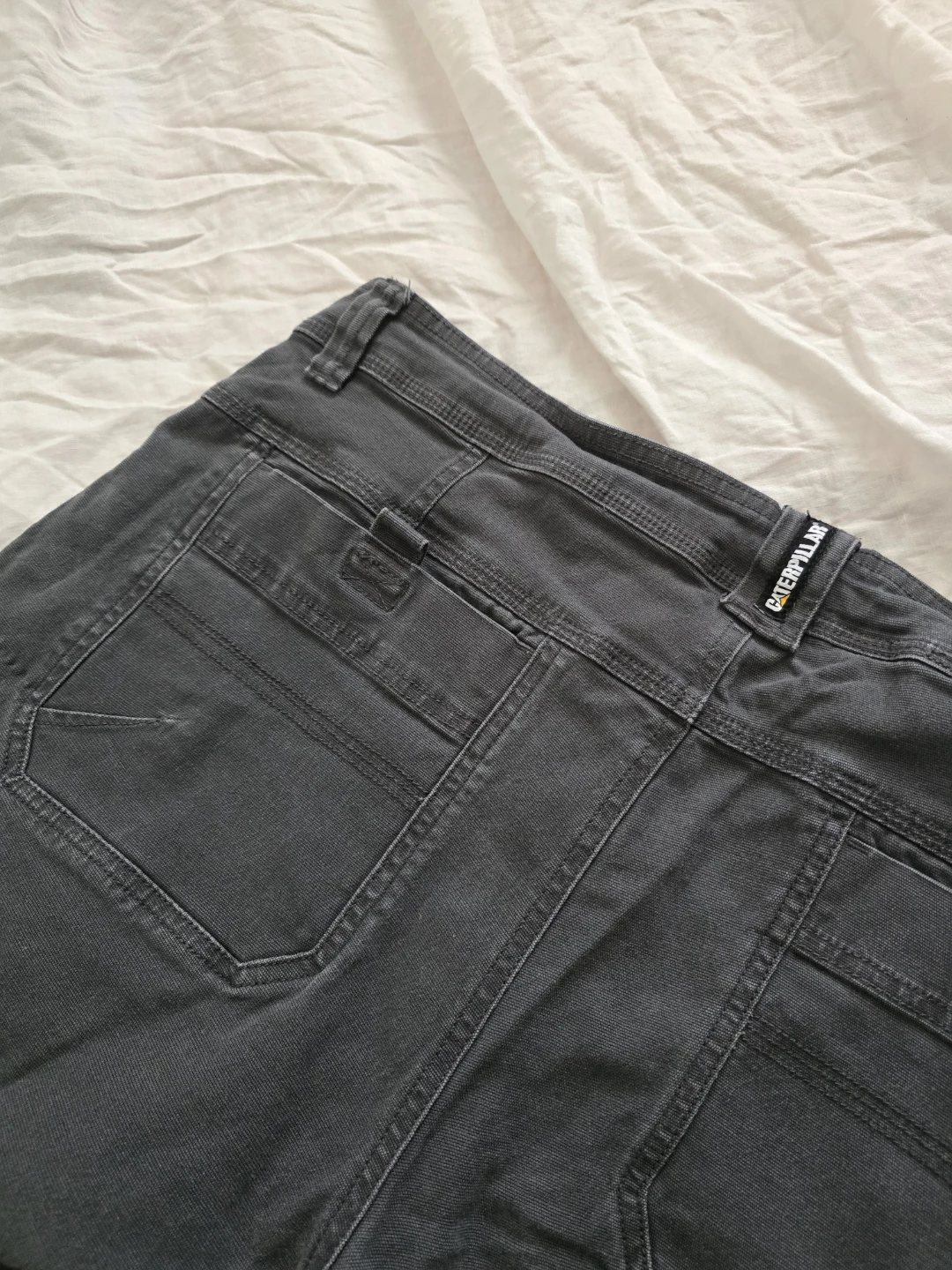 Caterpillar Charcoal Canvas  Utility Work Shorts - photo 5