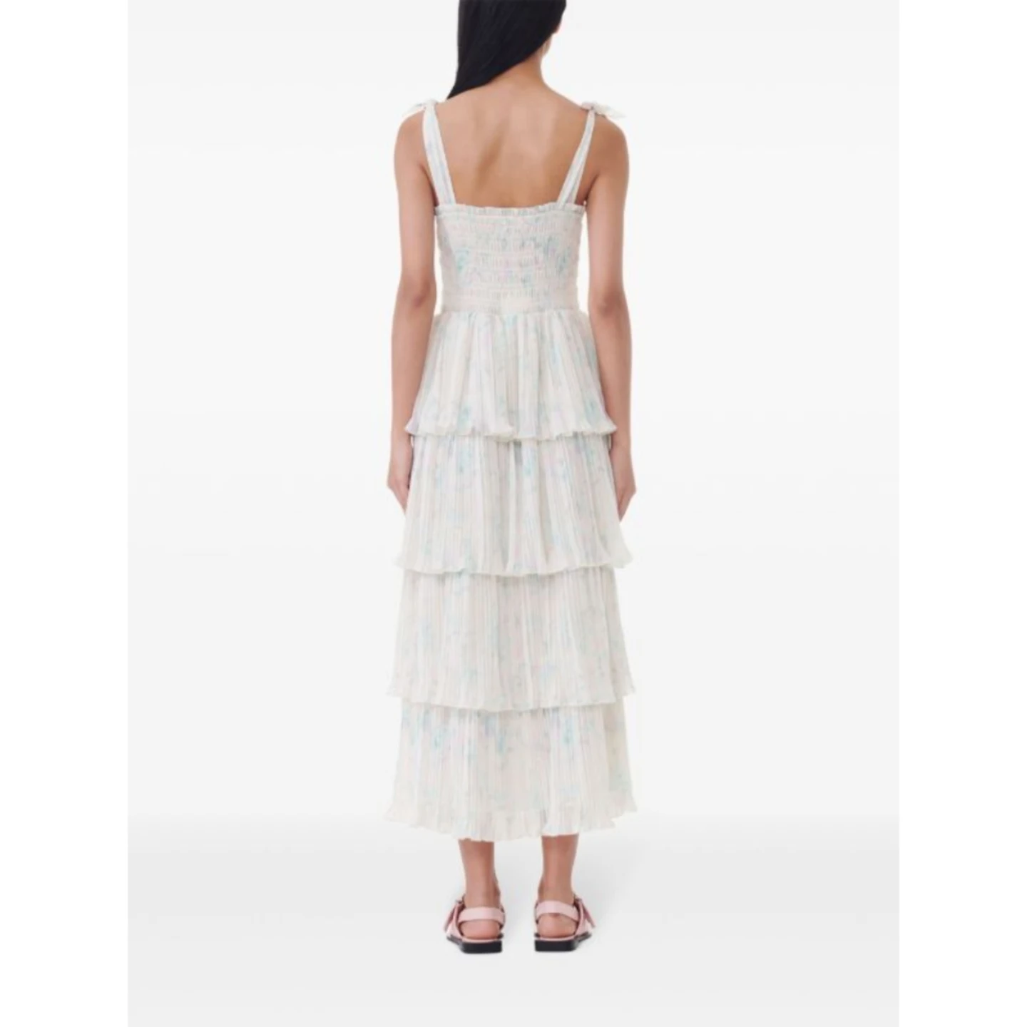 GANNI ruffled  midi dress - photo 3