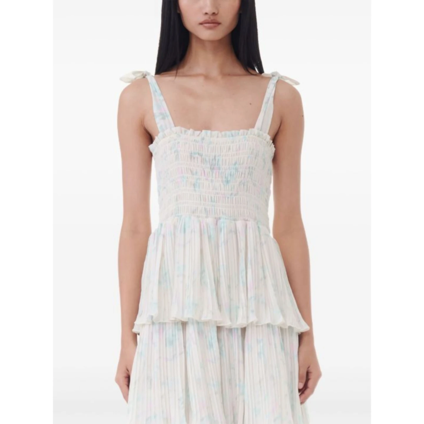 GANNI ruffled  midi dress - photo 4