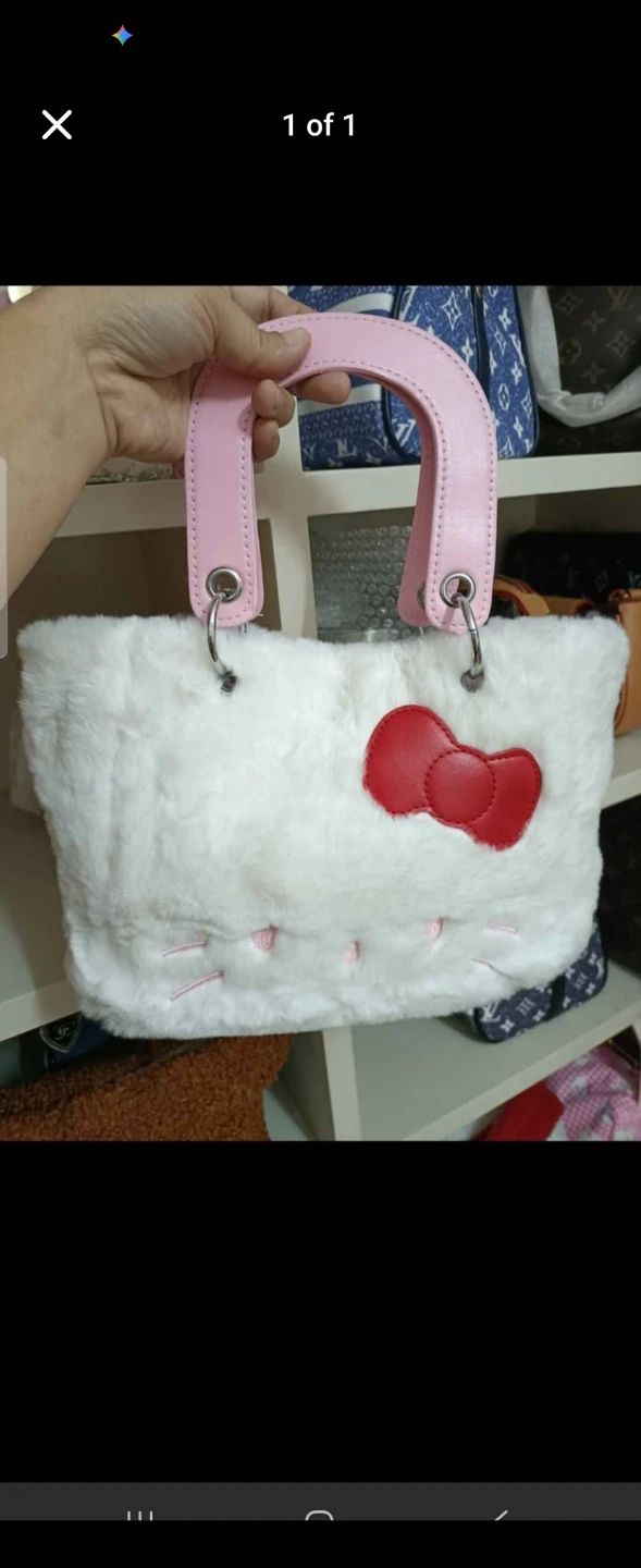 Hello Kitty Faux Fur Handbag