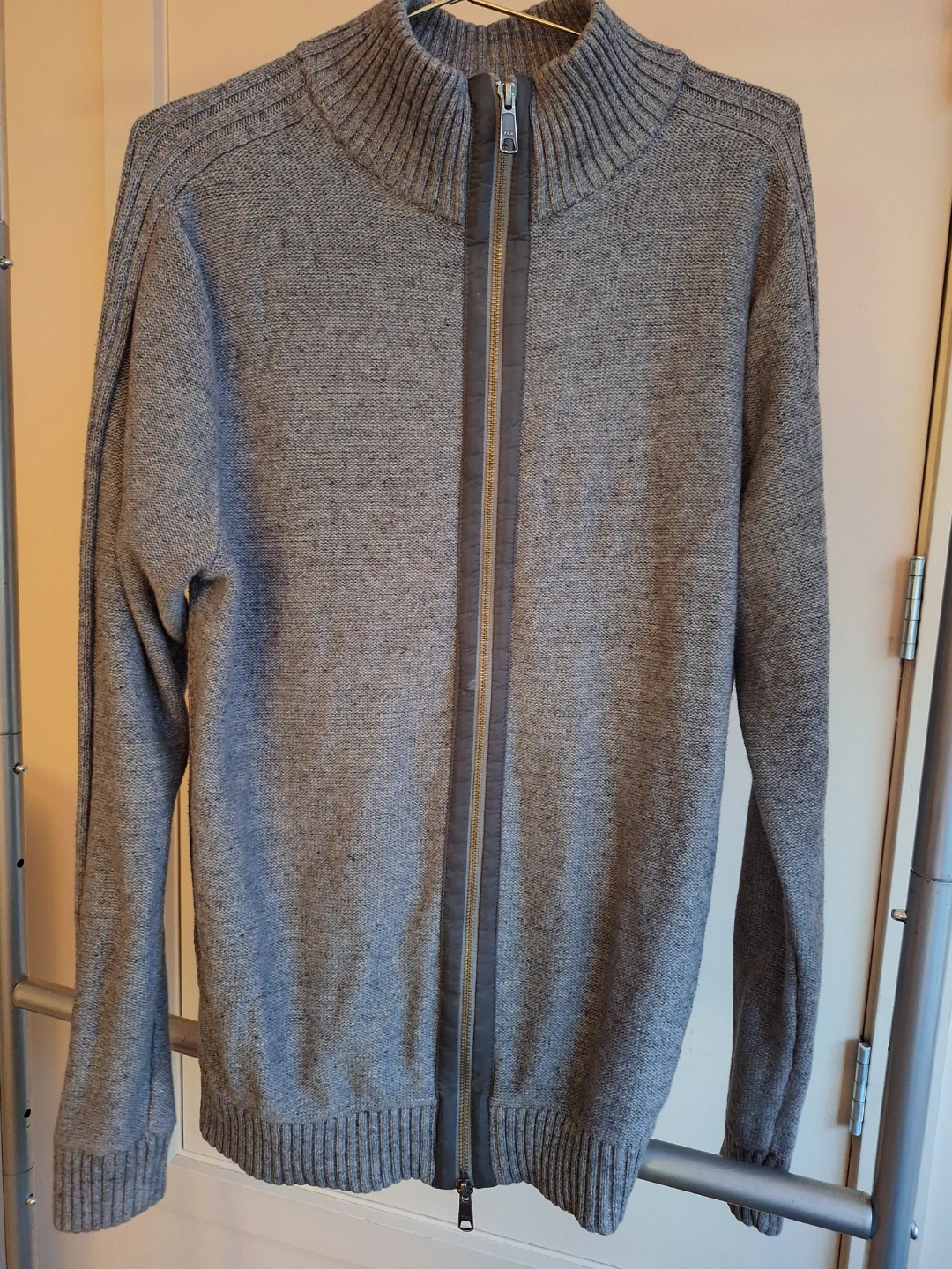 Le 31 Grey Zippered Cardigan Sweater - photo 2