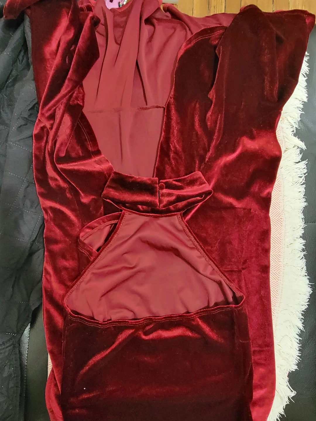 Women's Velvet Maxi Dress - photo 3