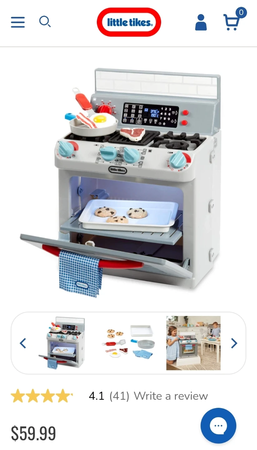 Little Tikes Play Kitchen Stove Set with Accessories