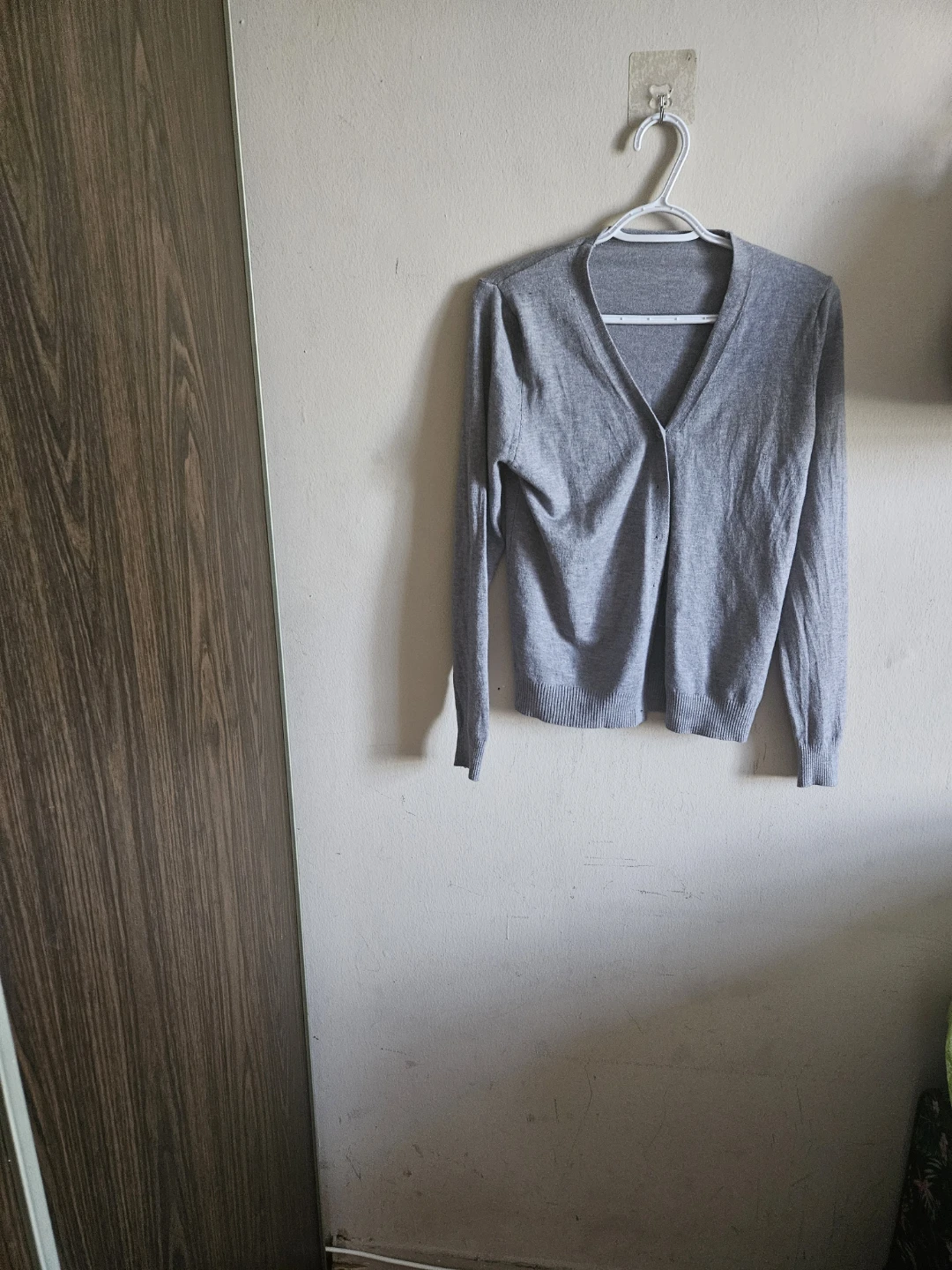 Grey Button-Up Cardigan